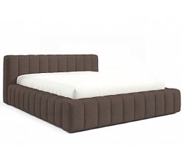 GINO ágy fa keretben léccel, 140x200, Velluto 06