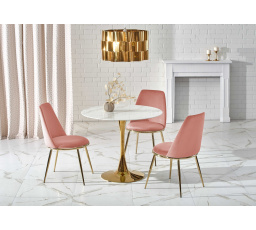 Étkezőasztal CASEMIRO, fehér márvány