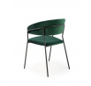 Étkezőszék K426, zöld bársony