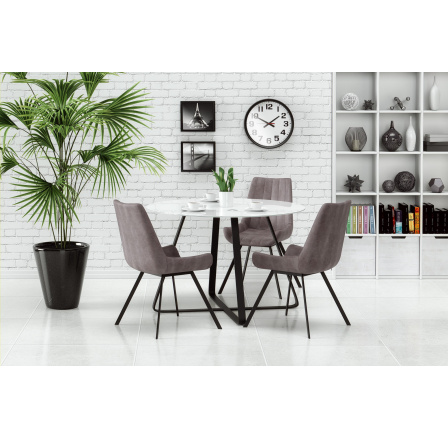 LOOPER étkezőasztal, fekete/fehér