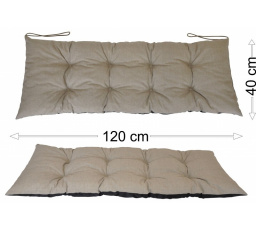 Podsedák 120x40 tmavě béžový melír