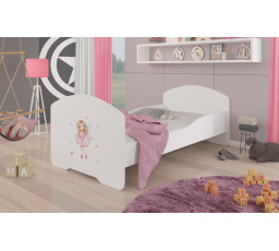 Ágy matraccal PEPE LÁNY SZÁRNYAKKAL 140x70 Fehér