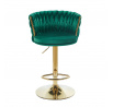 H4-FX bárszék, zöld / arany