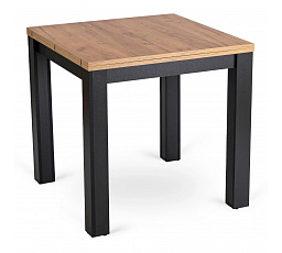Stół MAX Rozkładany 80-160 cm Dąb Craft/Czarny