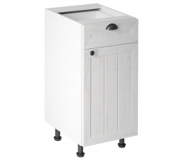 Konyhai alsó szekrény - PROWANSJA D40S1 - Jobb, Fehér/Andersen fenyő