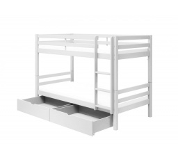 Patrová postel s úložným prostorem Actim bílá