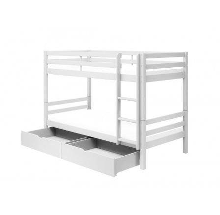 Patrová postel s úložným prostorem Actim bílá