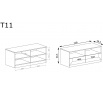 TV komód Tadeusz T11 Lefkas Tölgy
