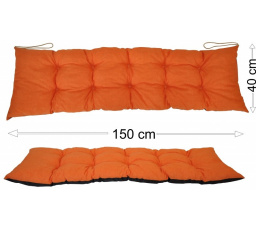 Podsedák 150x40 oranžový melír