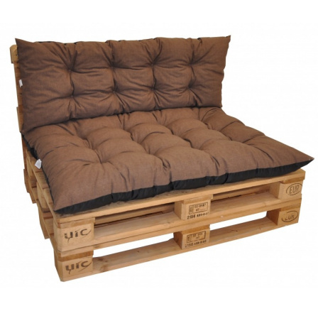 Polstry na paletový nábytek sada Basic - látka hnědý melír