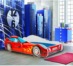 Ágy matraccal CAR 4x4 160x80 Piros