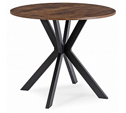 Stół LAUREN 90 cm Dąb Rustykalny/Czarny