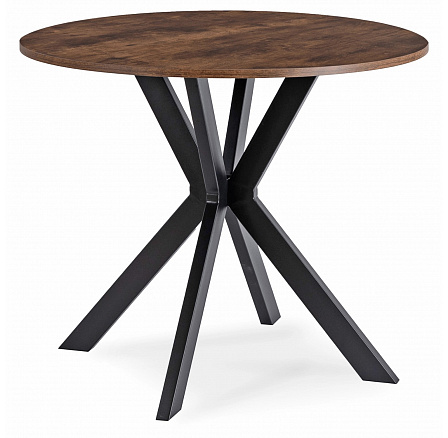 Stół LAUREN 90 cm Dąb Rustykalny/Czarny