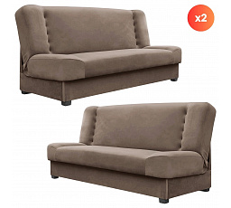 Zestaw 2x Wersalka Rozkładana PIANO Beżowa