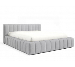 GINO ágy fa keretben léccel, 140x200, Velluto 15