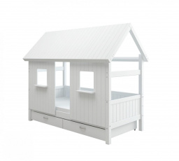 Postel domeček s úložným prostorem Romantic 453 bílá