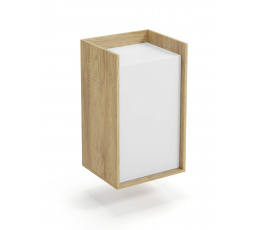 MOBIUS 1D szekrény, természetes/ fehér