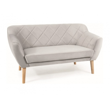 SOFA  KARO 2 VELVET J. SZARY BLUVEL 03 / BUK