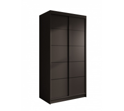 Tolóajtós szekrény Verto 100 Fekete+Fekete