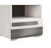 BLANCO 18 sosna śnieżna/MDF new grey - szafka nocna