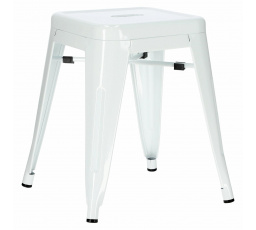 Paris fehér szék Tolix inspirációval