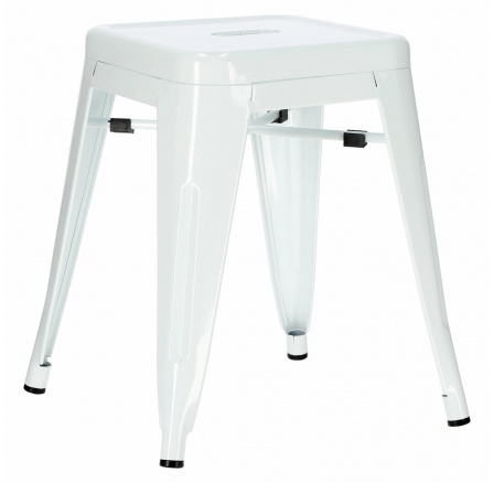 Paris fehér szék Tolix inspirációval