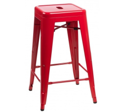 Paris bárszék 66 cm piros, Tolix által inspirált