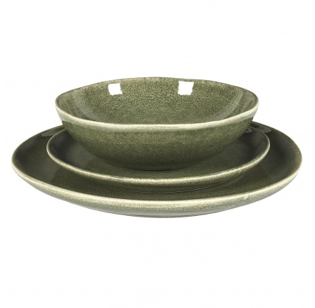 3 részes Naruvan zöld étkészlet