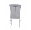 Velvet/szürke króm szék K8-FX