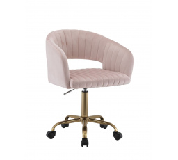 Forgószék bársony rózsaszín FB7-FX