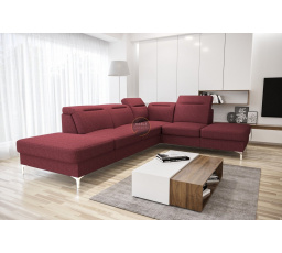 NAROŻNIK TAPICEROWANY OSLO 295x220 - prawa , Odcienie czerwieni