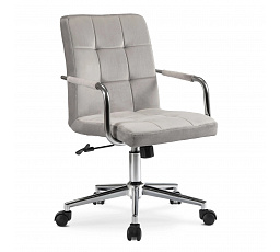 Fotel Obrotowy ASTRO Młodzieżowy Szary Welurowy