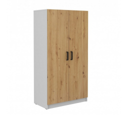 Šatní skříň MATYLDA 108, Dub artisan/světle šedá