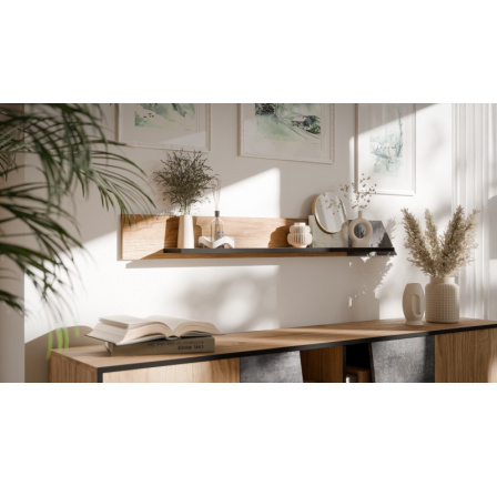 Police OVO, sötét beton/ öreg tölgy