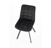 Étkezőszék K332 VELVET, Fekete Bluvel 19/Fekete