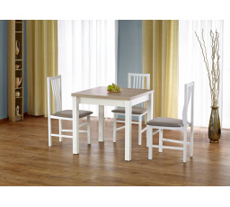 GRACJAN étkezőasztal, sonoma tölgy/fehér