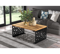 RINA dohányzóasztal 100x60 Fekete+Artisan