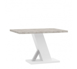 TORRE étkezőasztal 138, Beton/Fehér