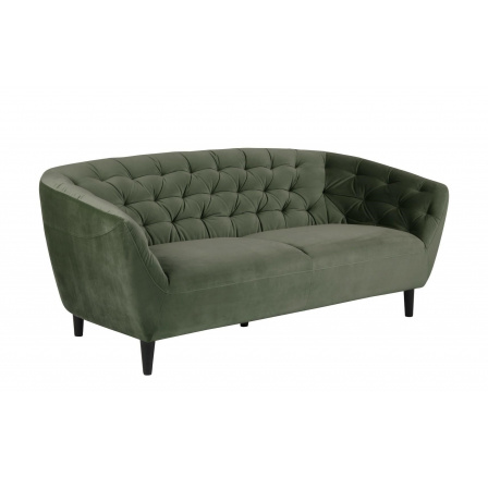 3 személyes Ria Velvet kanapé erdőzöld
