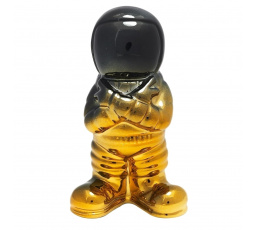 Dekoratív szobrocska Fekete űrhajós