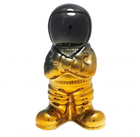 Dekoratív szobrocska Fekete űrhajós