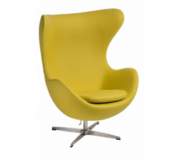 Világos sárga kasmír Tojás szék 44 Prémium