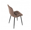 Jídelní židle, hnědá, sametová látka, CT-281 BR4