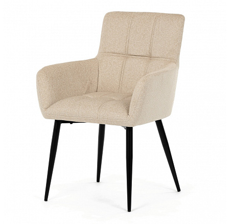 Jídelní židle, béžová, látka, DCH-P3146 CRM2