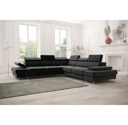 NAROŻNIK GALAXY MAX 280×280 - Odcienie szarości , prawa NAROŻNIK GALAXY MAX 280×280 - Odcienie szarości , prawa