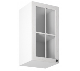 Konyhai felső szekrény PROWANSJA G40S - Bal, Fehér/Andersen fenyő