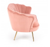 AMORINITO fotel, világos rózsaszín/arany