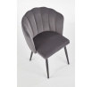 Étkezőszék K386, szürke bársony