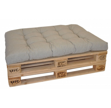 Sedák na paletu 120x80 tmavě béžový melír