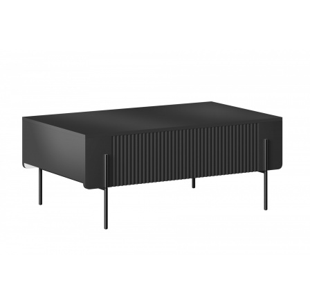 MALMI Ława 100 2SZ - czarny / czarne nogi